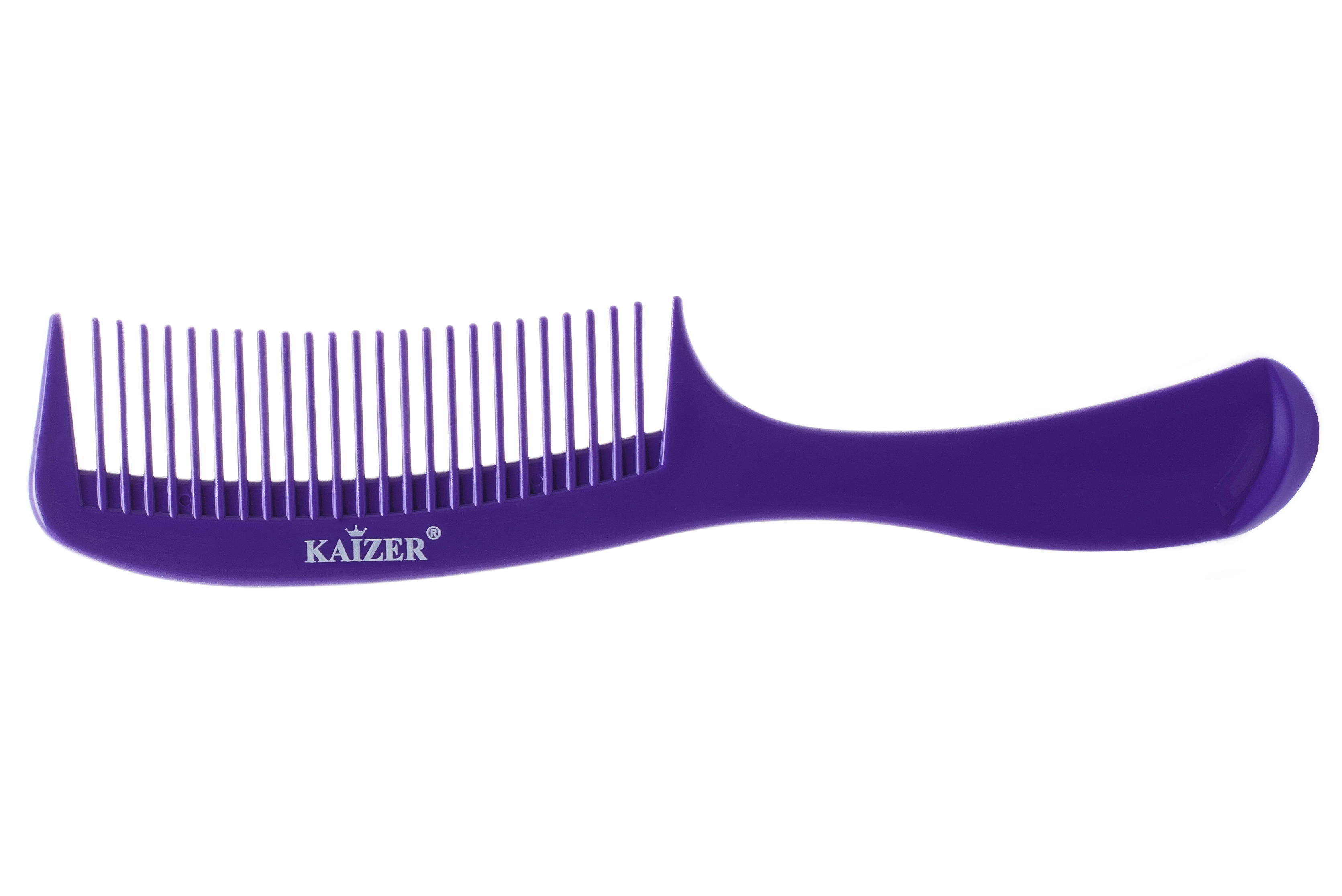 KAIZER Гребень пластиковый с ручкой, цвет фиолетовый, фото 2