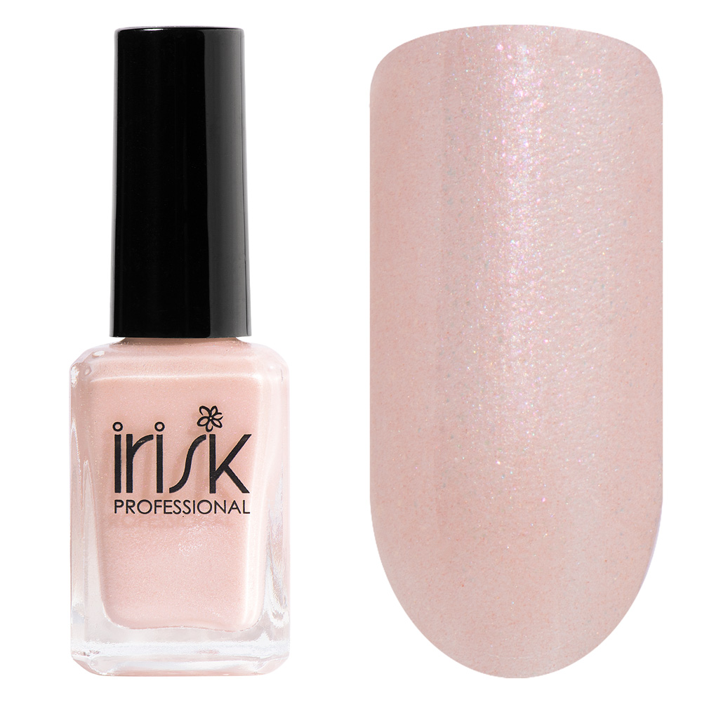 IRISK PROFESSIONAL Укрепитель ногтей с протеином жемчуга, 007 бежево-розовый с шиммером / 8 мл, фото 2