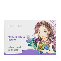 Салфетки для лица матирующие / Matte Blotting Papers lilac 80 шт, LIMONI