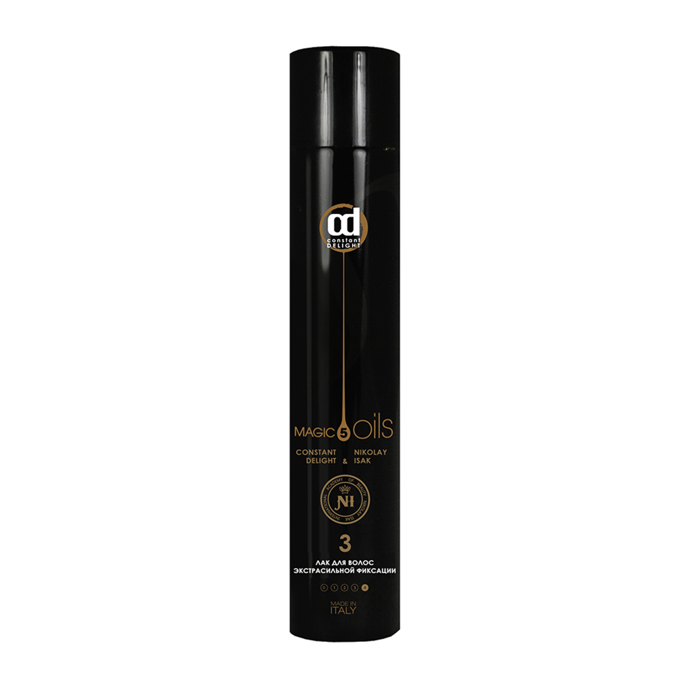 CONSTANT DELIGHT Лак экстрасильной фиксации для волос №3, без запаха / 5 Magic Oil Style 400 мл