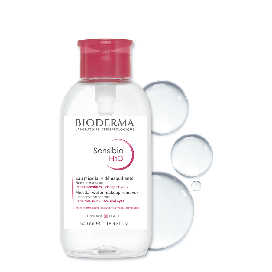 BIODERMA Вода мицеллярная сенсибио с помпой / Н2О 500 мл, фото 3