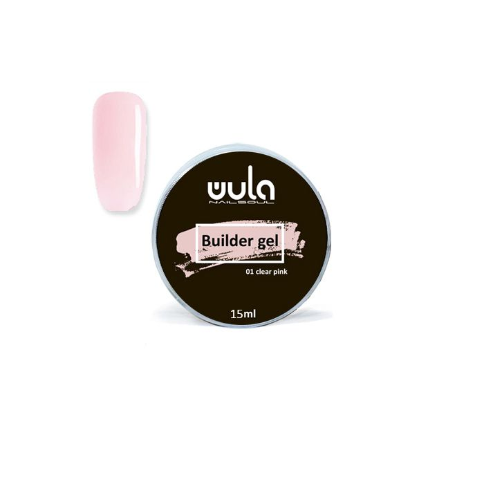 

WULA NAILSOUL 01 гель для моделирования ногтей универсальный / Builder gel 15 мл, Розовые