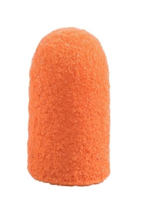 Купить ЧИСТОВЬЕ Колпачок-насадка для педикюра оранжевый, пластик, 7 мм 320 грит, 10 шт