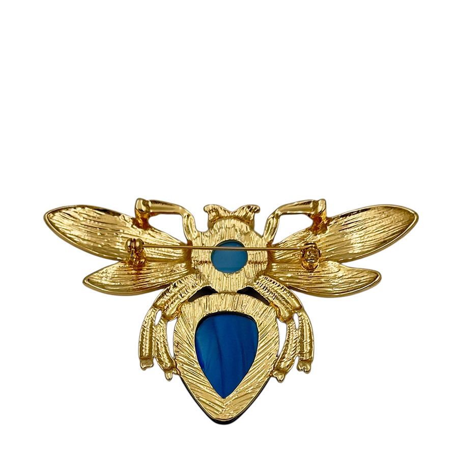 IWOU PROFESSIONAL Брошь Жук синий космос, фото 3