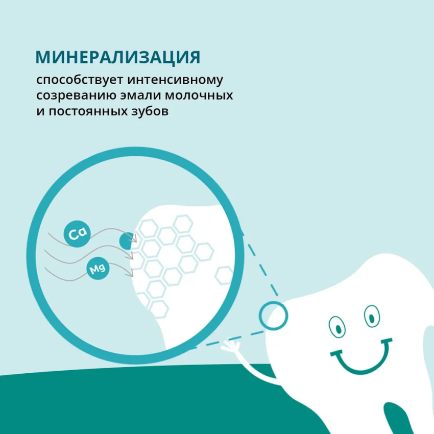 PRESIDENT Гель для зубов детский 0+ / President Minerals Gel 32 г, фото 7