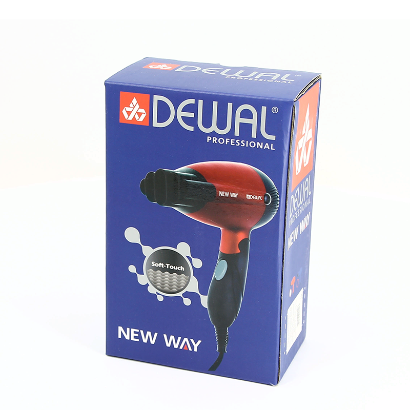 DEWAL PROFESSIONAL Фен дорожный складной New Way, красный, 1000 Вт, фото 9