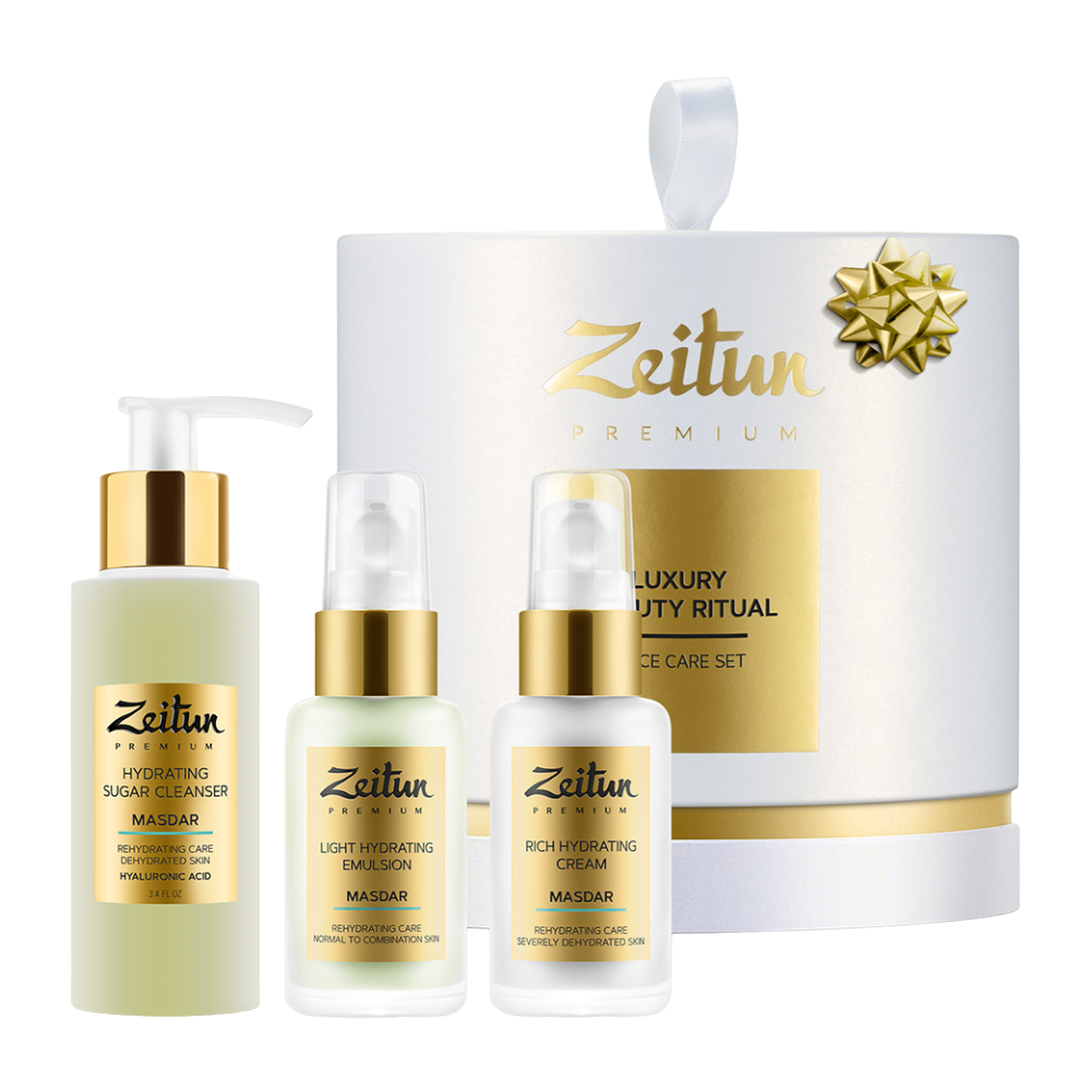 ZEITUN Набор для глубокого увлажнения кожи (гель 100 мл + эмульсия 50 мл + крем 50 мл) ZEITUN Luxury Beauty Ritual