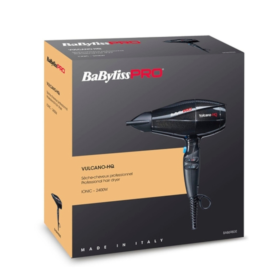 BABYLISS PRO Фен BaByliss Pro VULCANO HQ, ионизация, 2 насадки 2400 Вт, фото 4