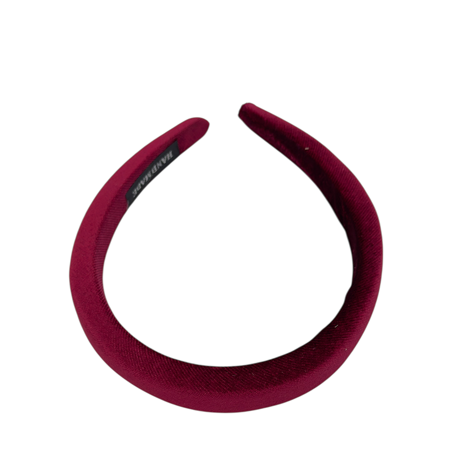 IWOU PROFESSIONAL Ободок для волос Бархат малиновый 2см, фото 2