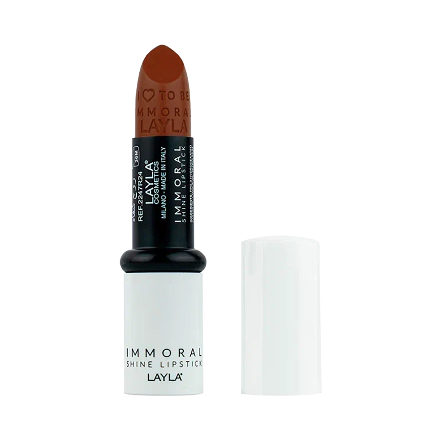 LAYLA COSMETICS Помада блестящая для губ, №24 / IMMORAL SHINE LIPSTICK ONE WISH HEATWAVE 4 гр, фото 2