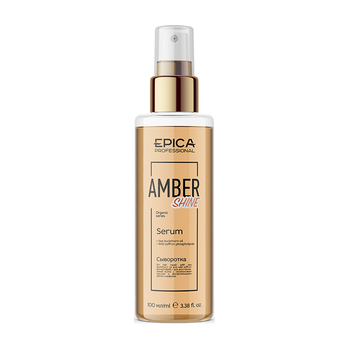 EPICA PROFESSIONAL Сыворотка для восстановления волос / Amber Shine Organic 100 мл легкая несмываемая сыворотка для волос deep brilliance olive