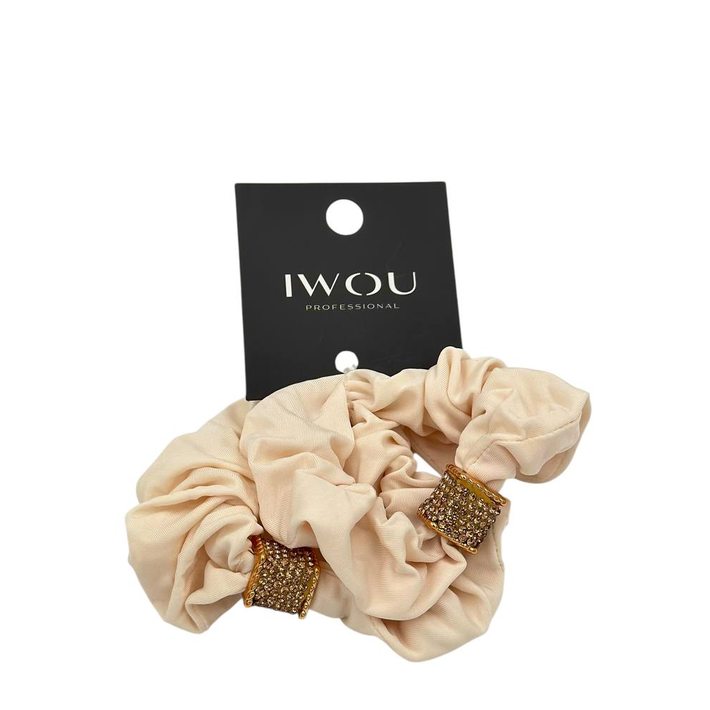 IWOU PROFESSIONAL Резинка для волос Софья теплое молоко 2шт, фото 1