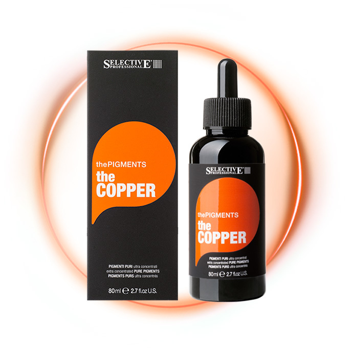 SELECTIVE PROFESSIONAL Пигмент чистый ультраконцентрированный для окрашивания волос, медный / thePIGMENTS COPPER 80 мл, фото 2