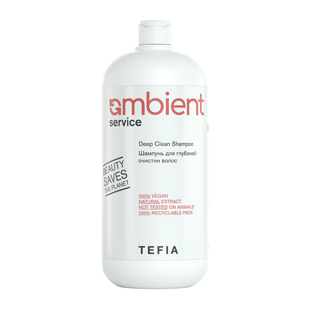 TEFIA Шампунь для глубокой очистки волос / AMBIENT Service 1000 мл кавказские минеральные воды