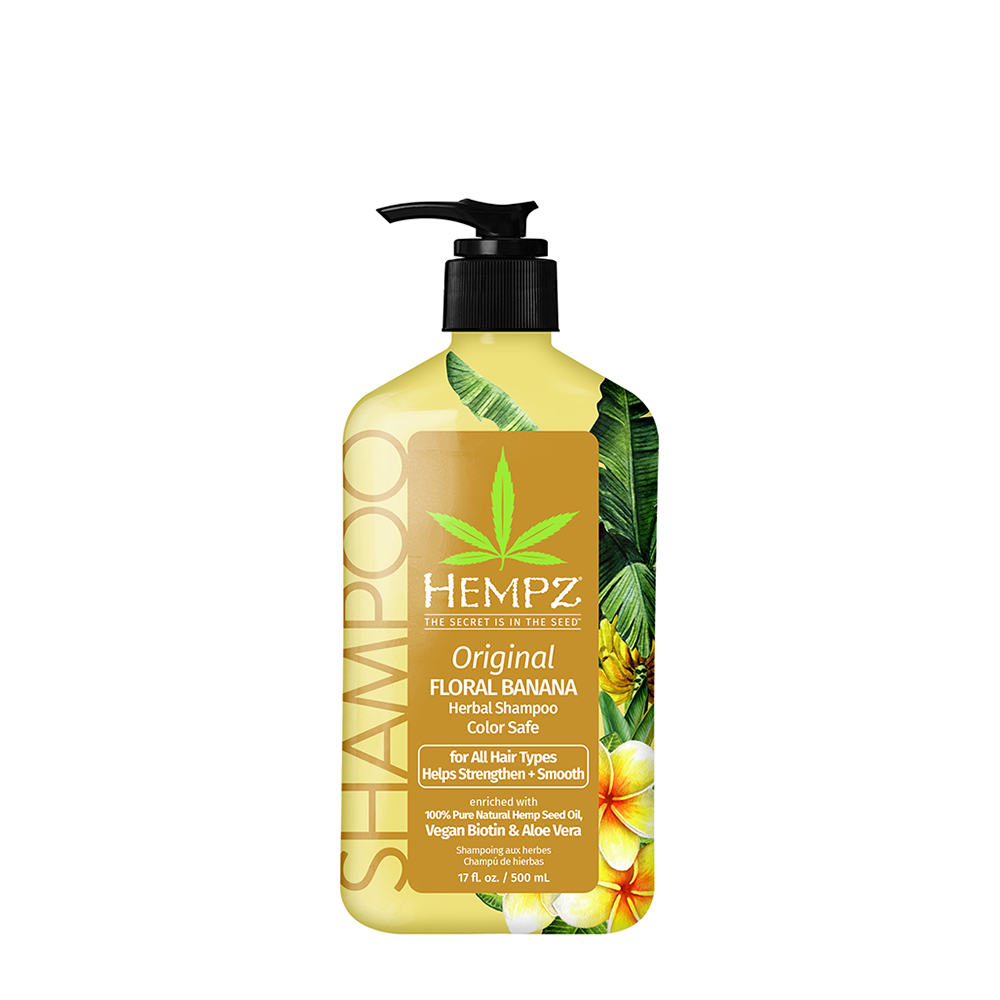 HEMPZ Шампунь оригинальный для увлажнения поврежденных волос / Original Herbal Shampoo For Damaged & Color Treated Hair 500 мл интенсивный восстанавливающий шампунь для поврежденных волос sp repair shampoo 99350032627 250 мл