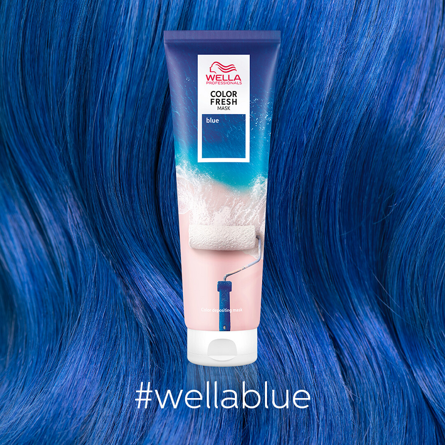 WELLA Маска оттеночная для волос, синий / COLOR FRESH 150 г, фото 2