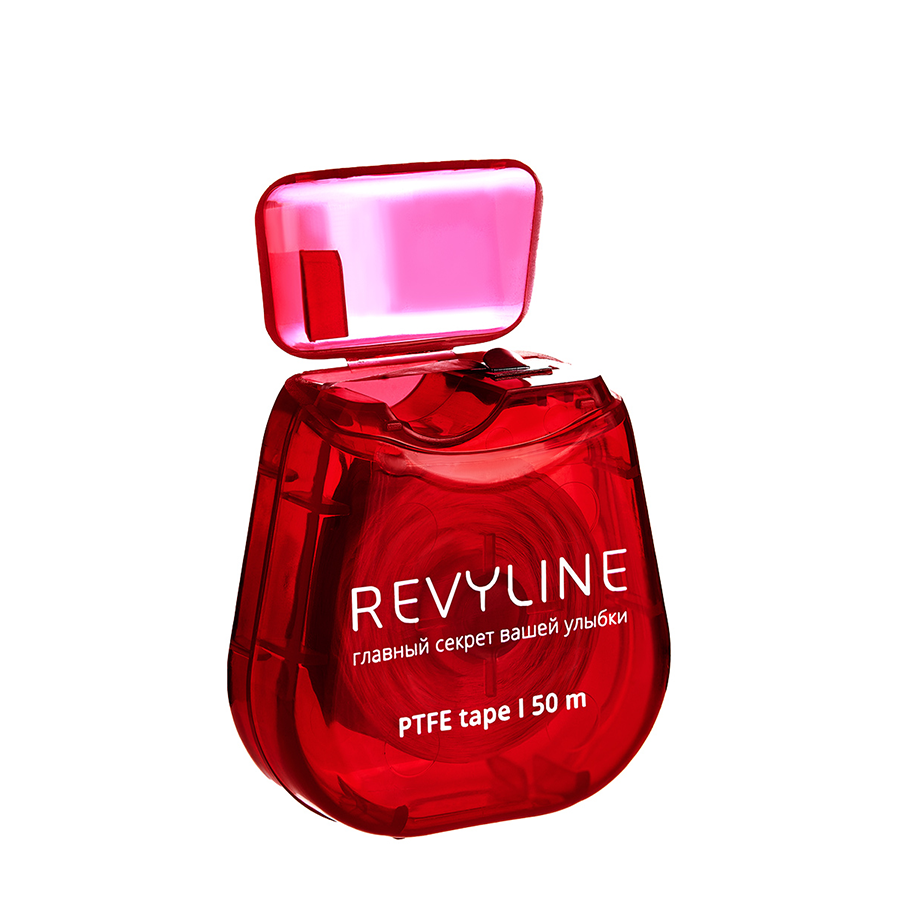 REVYLINE Нить зубная, тефлон, 50 м, красная / PTFE Bubble Gum, фото 5