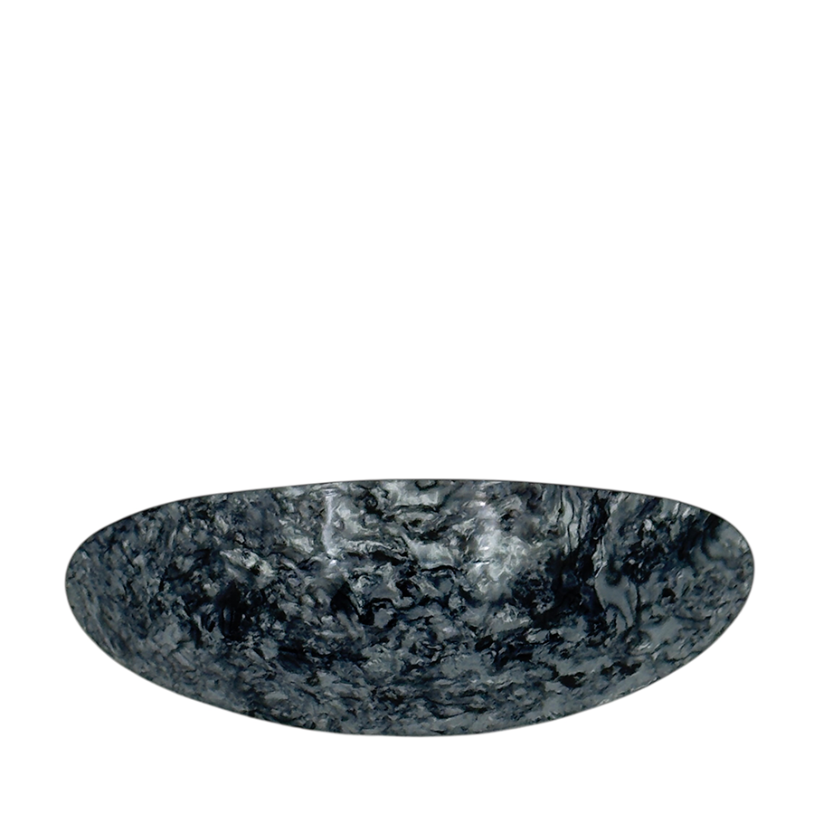 IWOU PROFESSIONAL Заколка - автомат Минерал овальная графитовая 4*10см, фото 2