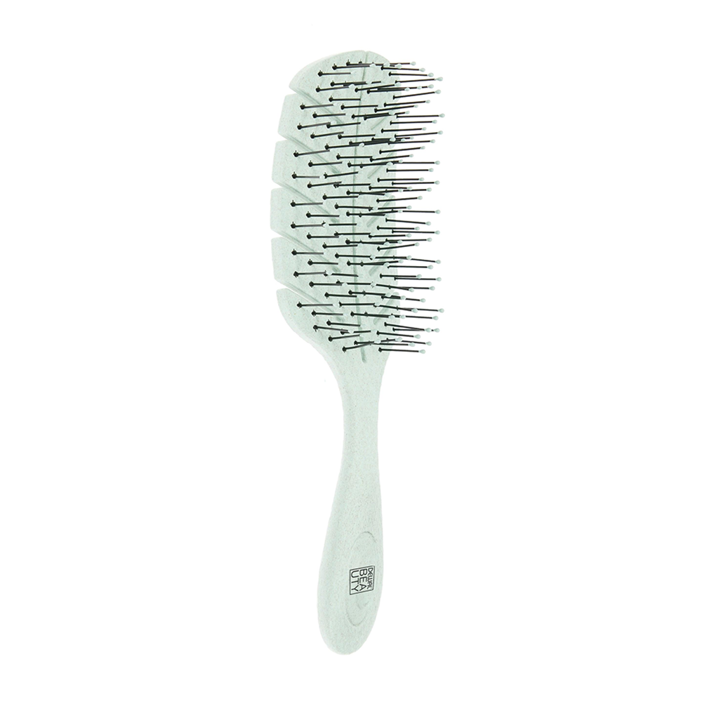 DEWAL BEAUTY Щетка продувная Eco-Friendly листик, нейлоновый штифт, мятная