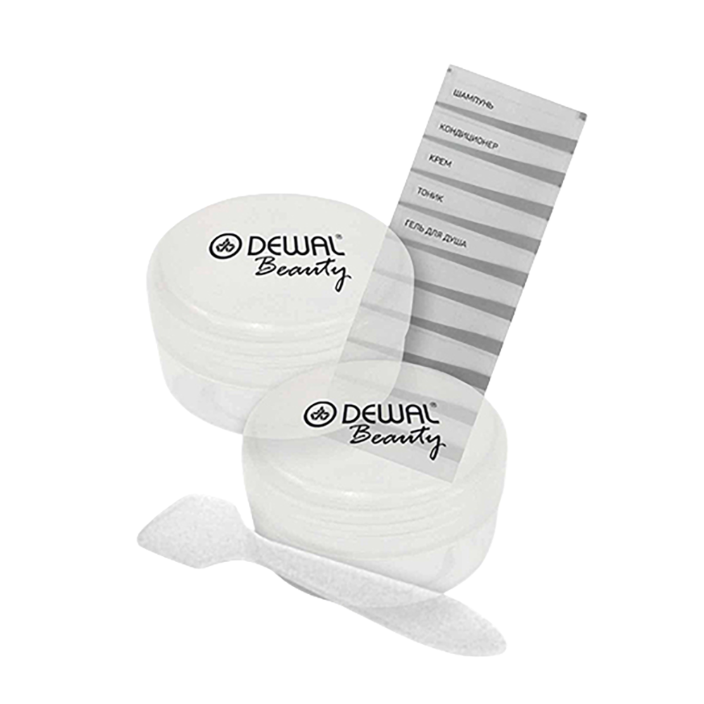 DEWAL BEAUTY Набор баночек дорожный для путешествий, 3 предмета