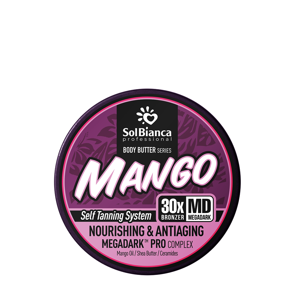 SOLBIANCA Крем-баттер для тела с эффектом автозагара, манго, 30х bronzer 150 мл, фото 1