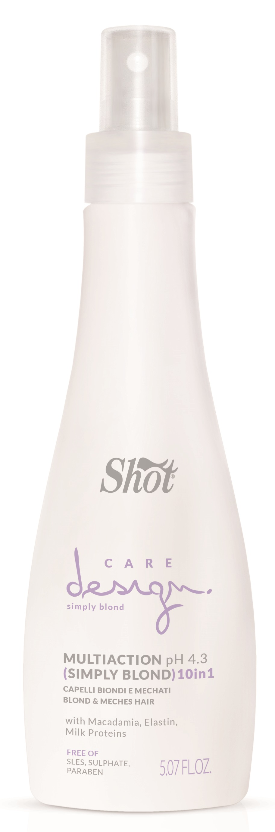 SHOT Эликсир многофункциональный для осветленных и мелированных волос 10 в 1 / Care Design 150 мл кератиновый крем против спутывания для поврежденных волос lisse design detangling cream