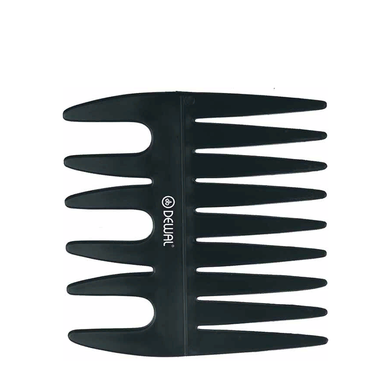 DEWAL PROFESSIONAL Гребень моделирующий двусторонний Эконом (черный) 8,5 см, фото 2