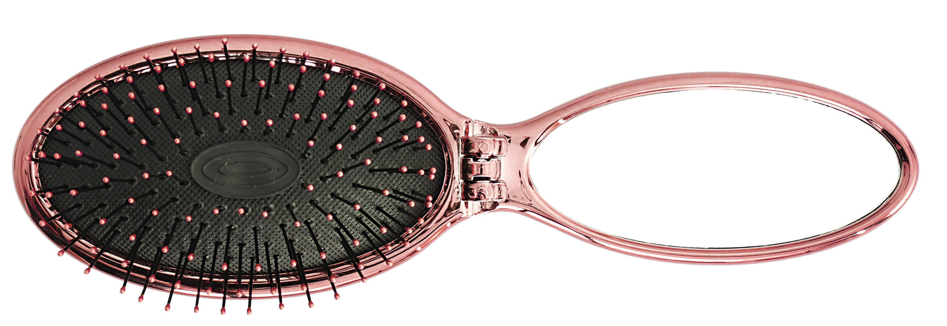 Wet Brush Щетка-мини для спутанных волос раскладная, розовое золото / WETBRUSH MINI POP FOLD ROSE GOLD