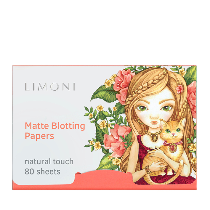 LIMONI Салфетки для лица матирующие / Matte Blotting Papers pink 80 шт shiseido матирующие салфетки pureness