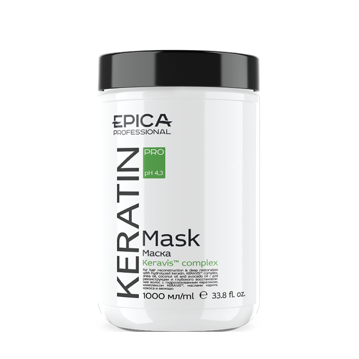 EPICA PROFESSIONAL Маска для реконструкции и глубокого восстановления волос / Keratin Pro 1000 мл napura k9 rikeir kera filler маска кера филлер для реконструкции волос 100