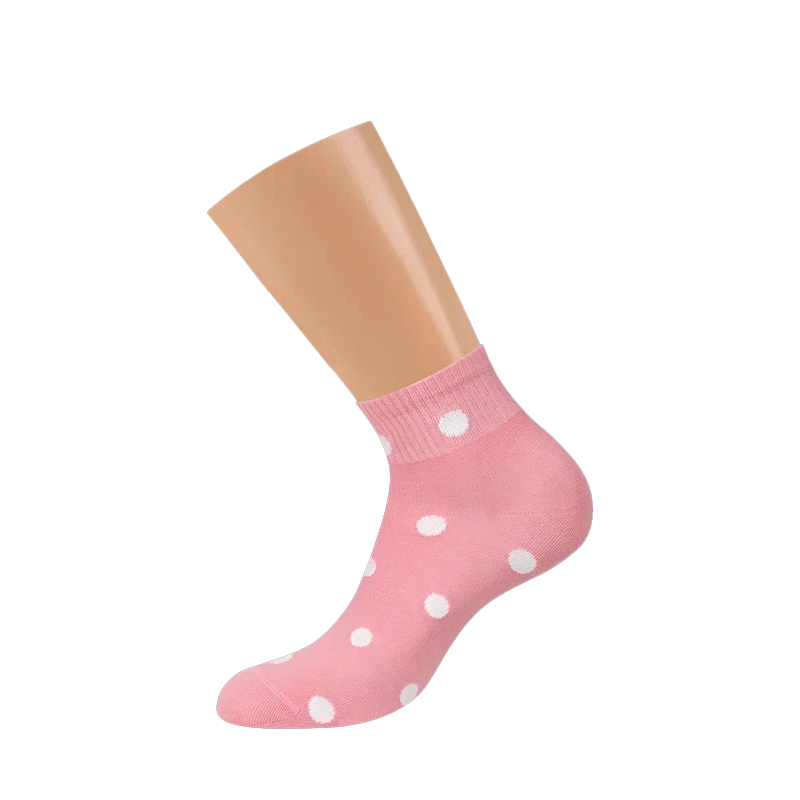 MINIMI Носки женские с высокой резинкой в горошек Rosa Antico 39-41 / MINI TREND 4209, фото 2