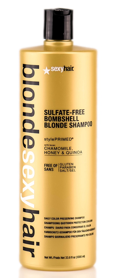 SEXY HAIR Шампунь без сульфатов для сохранения цвета / Sulfate-free Bombshell Blonde Shampoo 1000 мл