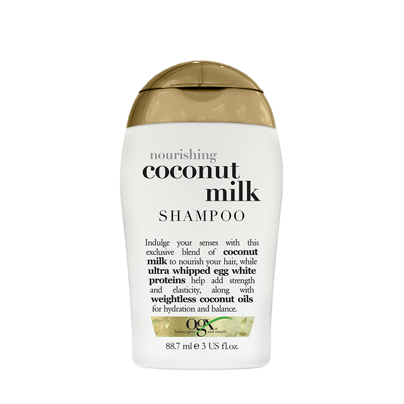OGX Шампунь питательный с кокосовым молоком тревел-формат / Travelsize Nourishing Coconut Milk Shampoo 88,7 мл