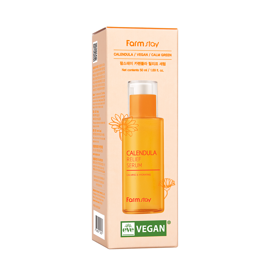 FARMSTAY Сыворотка восстанавливающая для лица с календулой / Calendula Relief Serum 50 мл, фото 2