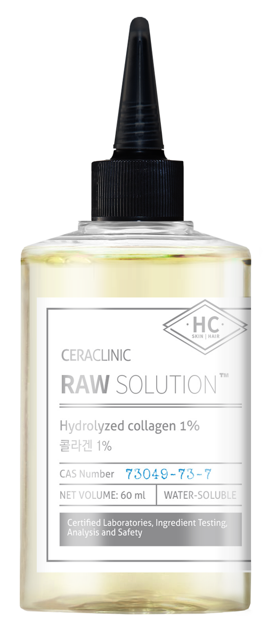 EVAS Сыворотка универсальная для волос и кожи Коллаген / CERACLINIC Raw Solution Hydrolyzed Collagen 1% 60 мл