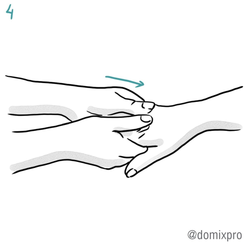 Массаж рук. Шаг 4.