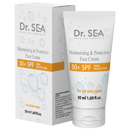 Dr.Sea Крем увлажняющий и защитный 30+ SPF 50 мл