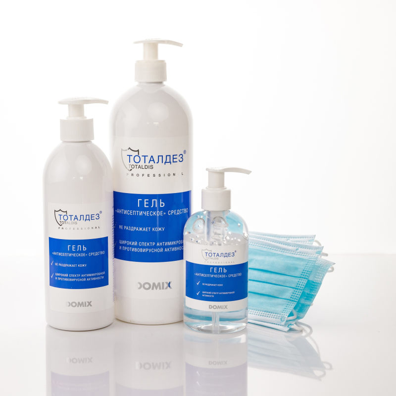 DOMIX Средство антисептическое Тоталдез гель, изопропиловый спирт 63% 500 мл