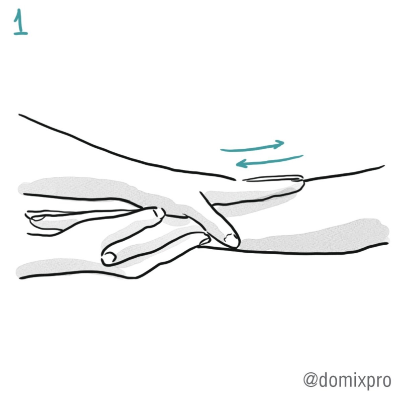 Массаж рук. Шаг 1.