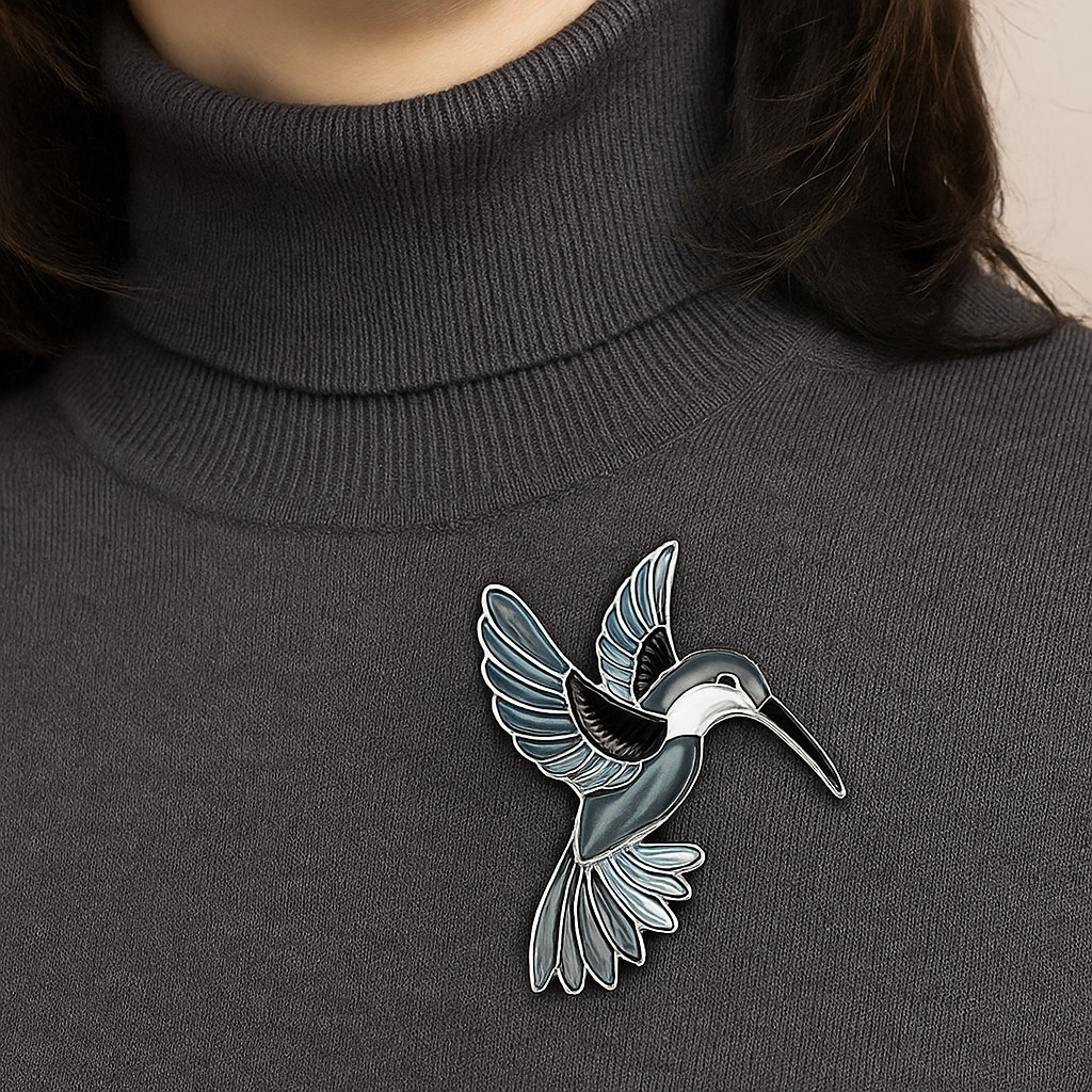 Брошь-магнит Колибри монохром ELD_180.png