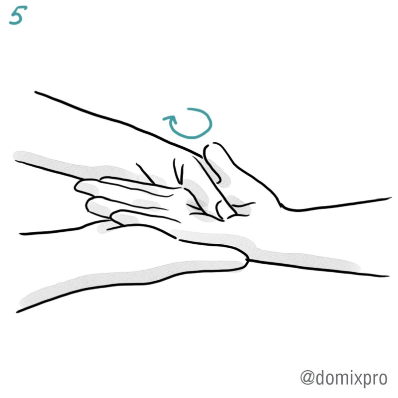 Массаж рук. Шаг 5.