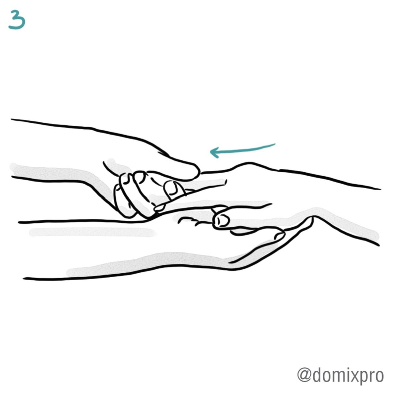 Массаж рук. Шаг 3.