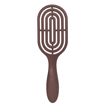 SOLOMEYA Расческа массажная для волос с натуральной щетиной, коричневая / Hair Brush with natural boar bristle Brown, фото 3