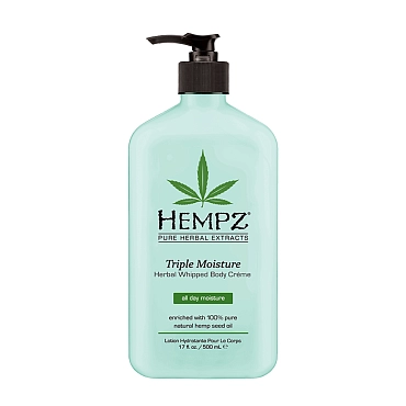 HEMPZ Молочко увлажняющее для тела Тройное увлажнение / Triple Moisture Herbal Whipped Body Creme 500 мл
