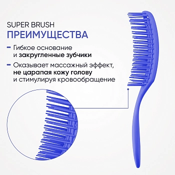 LIMONI Расческа для волос, синяя / Bambini, фото 7