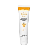 Крем солнцезащитный анти-возрастной для лица SPF 50 / Age Control Sunscreen Cream SPF 50 100 мл, ARAVIA