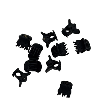 Набор крабов для волос Фантазия микро черные 10шт