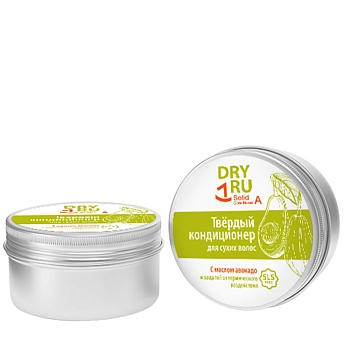 DRY RU Кондиционер твердый с маслом авокадо / Dry Ru Solid Conditioner А 40 гр, фото 2