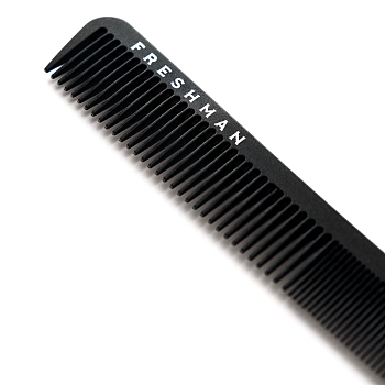 FRESHMAN Расческа-гребень комбинированная для моделирования и стрижки / Collection Carbon, фото 2