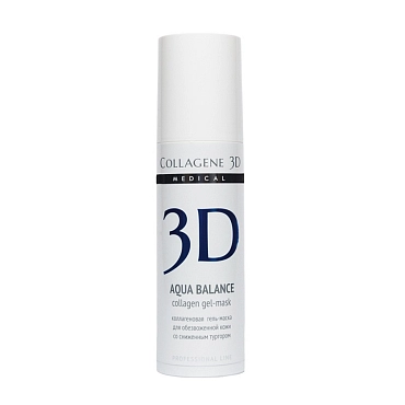 MEDICAL COLLAGENE 3D Гель-маска коллагеновая с гиалуроновой кислотой / Aqua Balance 30 мл проф.